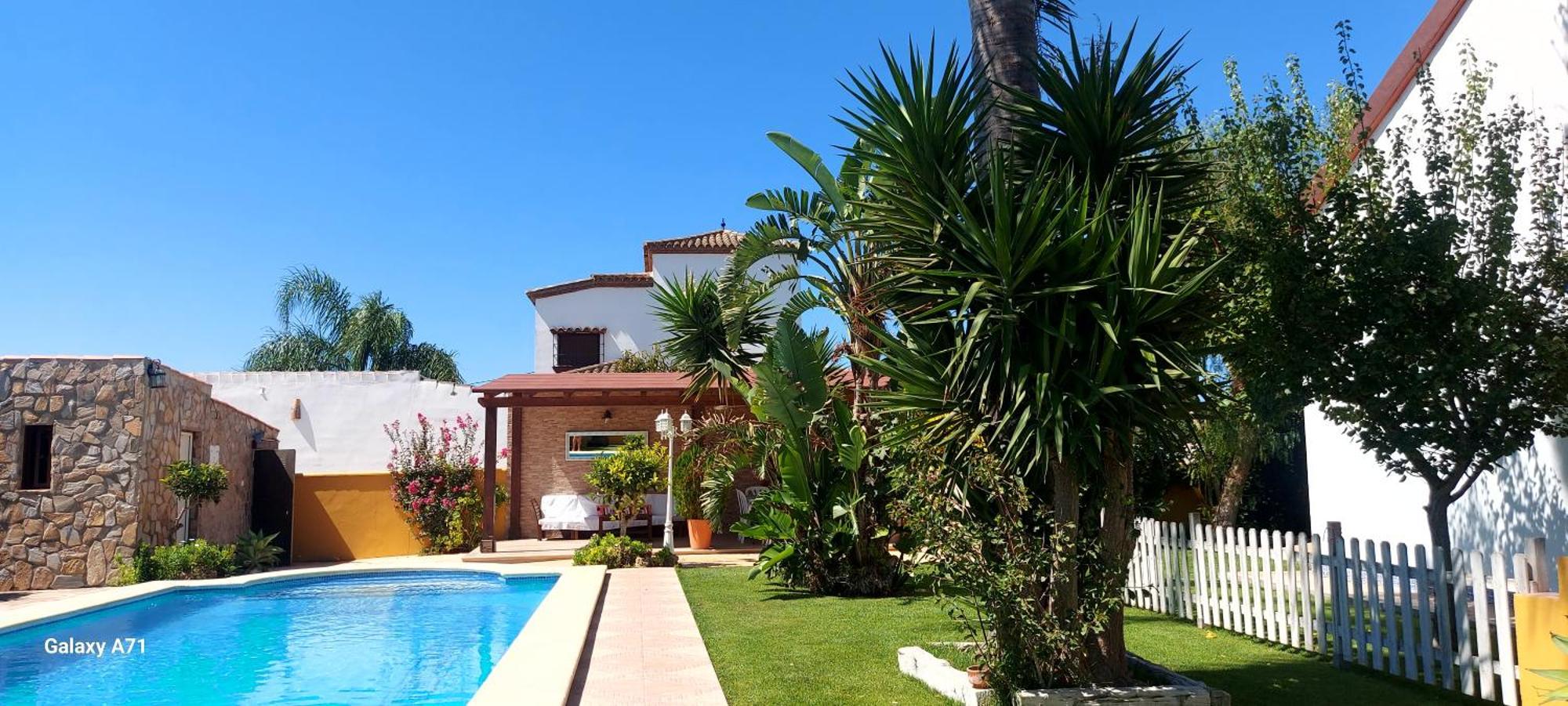 Chalet La Huerta Con Piscina Y Wifi Conil De La Frontera Exteriör bild